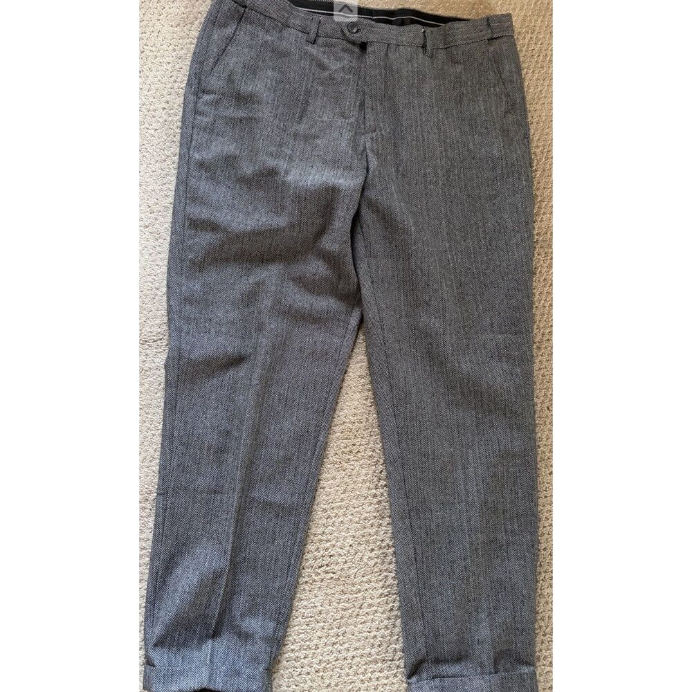 Wool Blend Classic Academia Classic Ivy League Preppy Tapered Cuff Hem Trousers